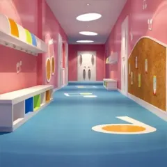 3D Printed PVC Flooring Mat For Kindergarten