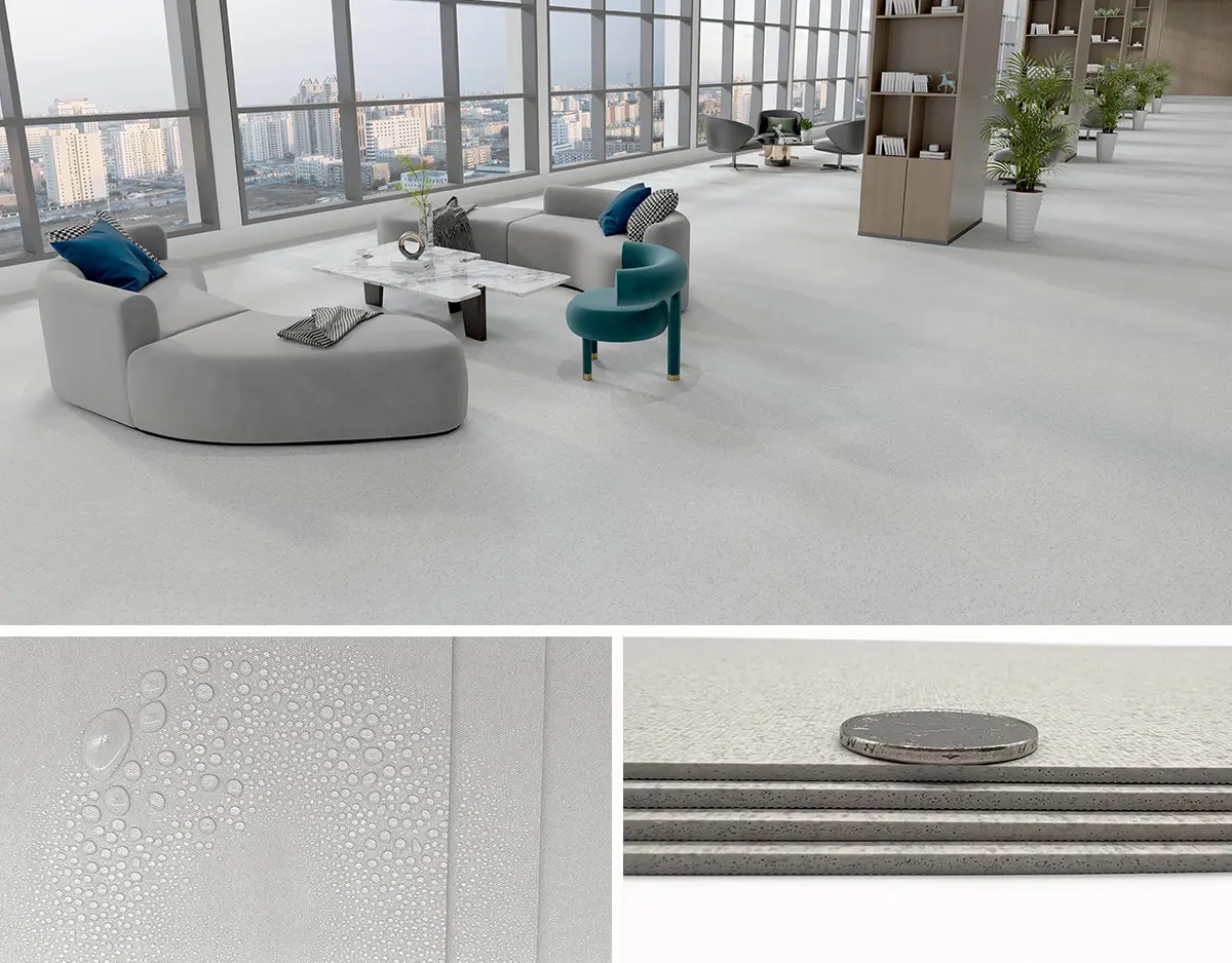HAODIBAN brand Homogeneous Flooring For Business scene display picture.
