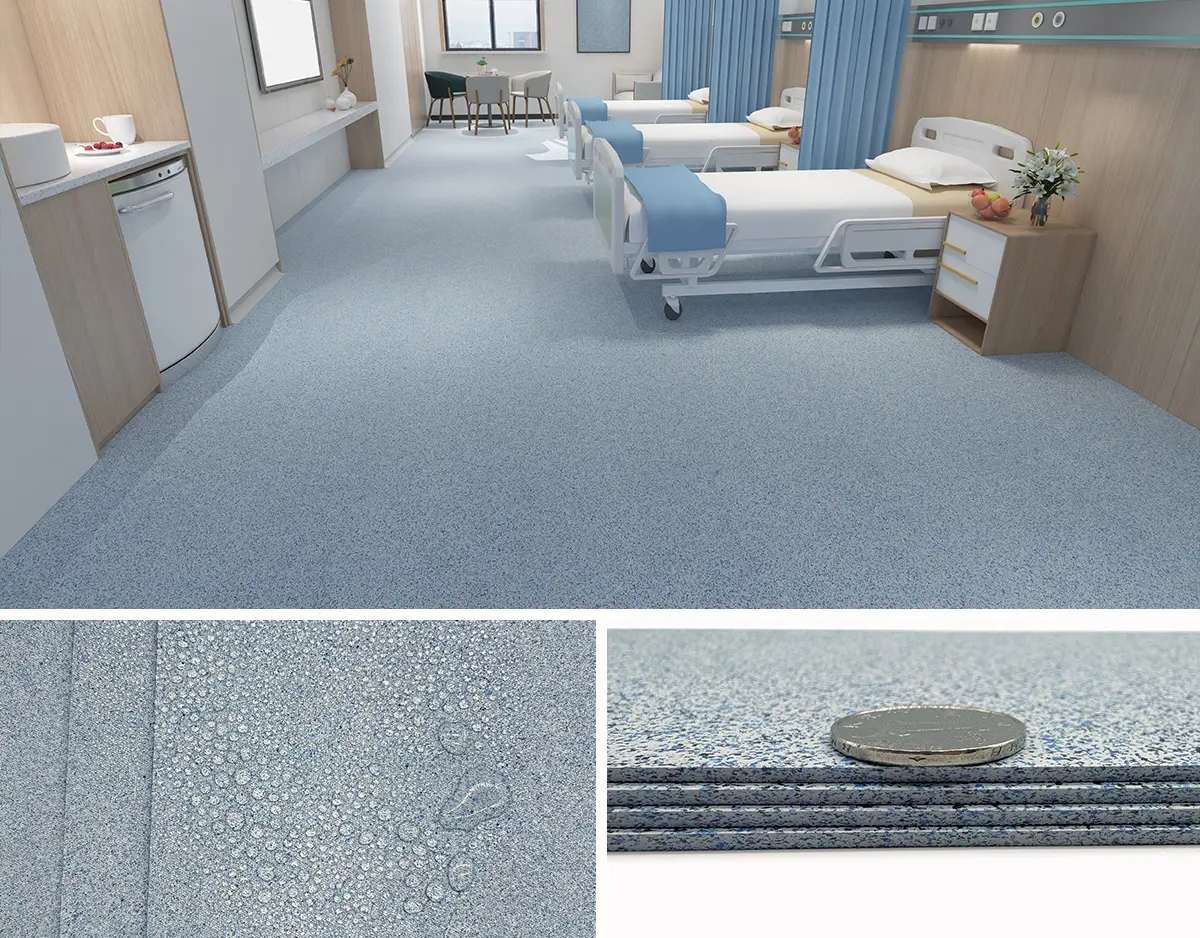 HAODIBAN brand Hospital Floor Material scene display picture.