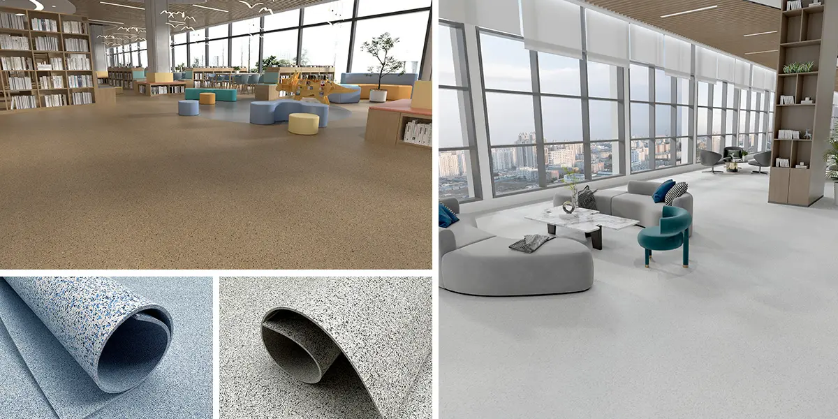HAOFLOORING brand Homogeneous floor real pictures