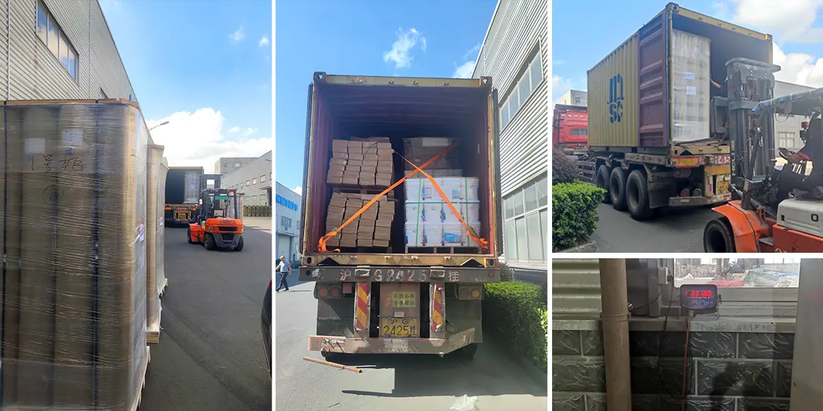 HAODIBAN brand product shipment pictures - homogeneous flooring and accessories shipment pictures
