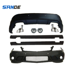 Front Bumper Side Skirt Rear Bumper for Mercedes W204 C63 Body Kit For C63 body kit