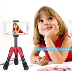 ZOMEi CK30 Aluminum Mini Tabletop Tripod with 360 Degree Panoramic Ball Head - Red