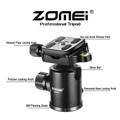ZOMEi Z818 / Z888 Professional Robust Tripod Support 65 Inch Versatile for Professional Photographic Shooting for Canon Nikon Sony Cameras