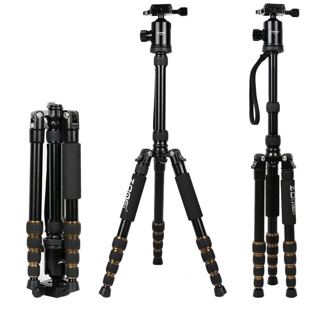 ZOMEi Z669 Lightweight Travel Tripod Monopod with Solid Ball Head and Carry Case as a Travel Companion