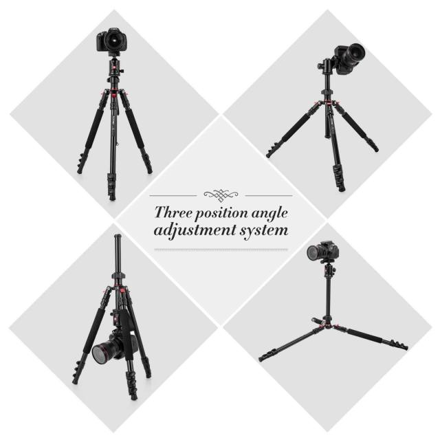 ZOMEi M7 Stable Camera Tripod Range from 22-inch to 67-inch with Adjustable-height Quick Flip Lock Legs for Bird and Landscape Photography