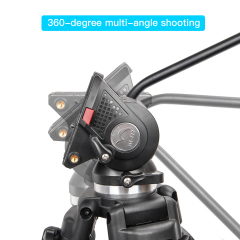 ZOMEi VT530 Professional Video Tripod 74 Inch with 360 Degree Fluid Drag Head, 1/4 Quick Release Plate for DV Cameras Camcorders