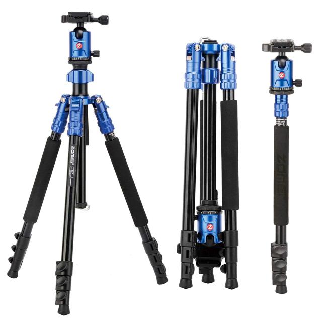 ZOMEi M7 Stable Camera Tripod Range from 22-inch to 67-inch with Adjustable-height Quick Flip Lock Legs for Bird and Landscape Photography