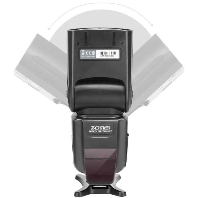 ZOMEi ZM-580T Auto Focus TTL High Sync Speed Flash Speedlight Flash with Radio Slave for Nikon DSRL Cameras