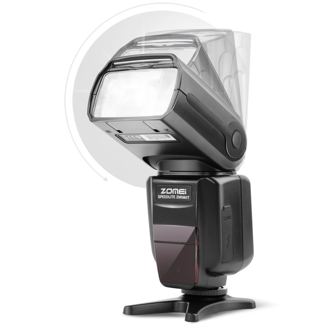 ZOMEi ZM-580T Auto Focus TTL High Sync Speed Flash Speedlight Flash with Radio Slave for Nikon DSRL Cameras