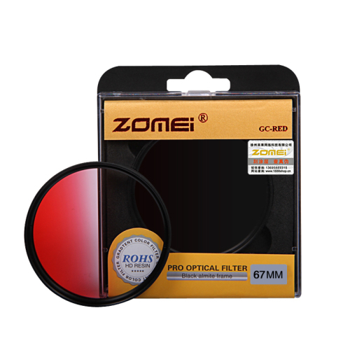 ZOMEi Ultra 52MM-82MM GC-RED Gradient Filter