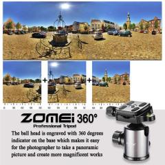 ZOMEi Z818 / Z888 Heavy Duty Camera Tripod 65 Inch for Professional Photographic Shooting for Landscape and Food Photography - Silver