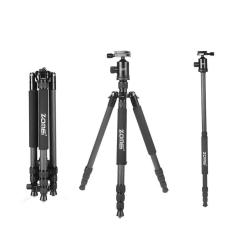 ZOMEi Z818C Carbon Fiber Camera Tripods for Digital DSLR Cameras with Quick Release Plate and Ball Head (Black)