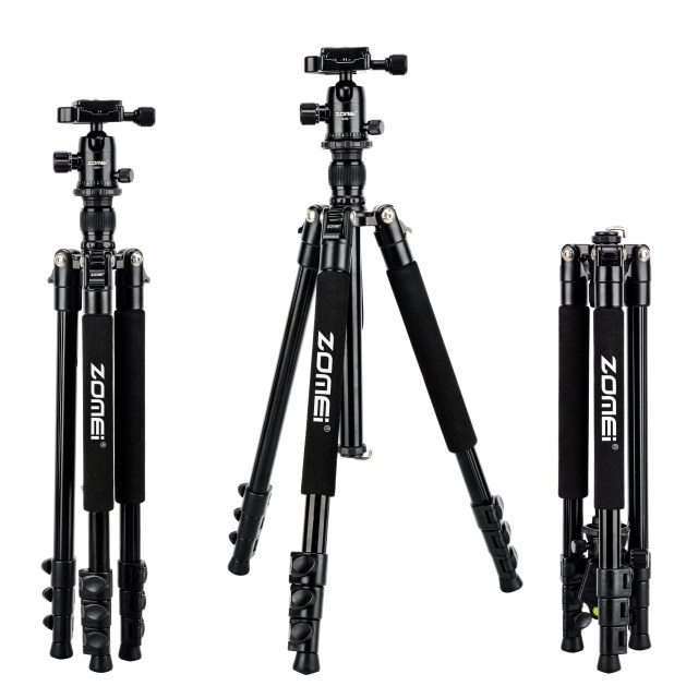 ZOMEi Q555 Lightweight Travel Tripod Kit 63-inch for Family Gatherings and Sports Activities Indoor and Outdoor Photography