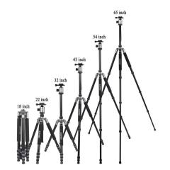 ZOMEi Z818 / Z888 Heavy Duty Camera Tripod 65 Inch for Professional Photographic Shooting for Landscape and Food Photography - Gold