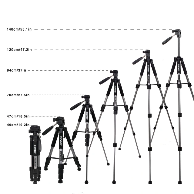 Q111 Compact Aluminum Tripod Kit YouTube Photography for Nikon Canon Dslr Camera for Macro Photography