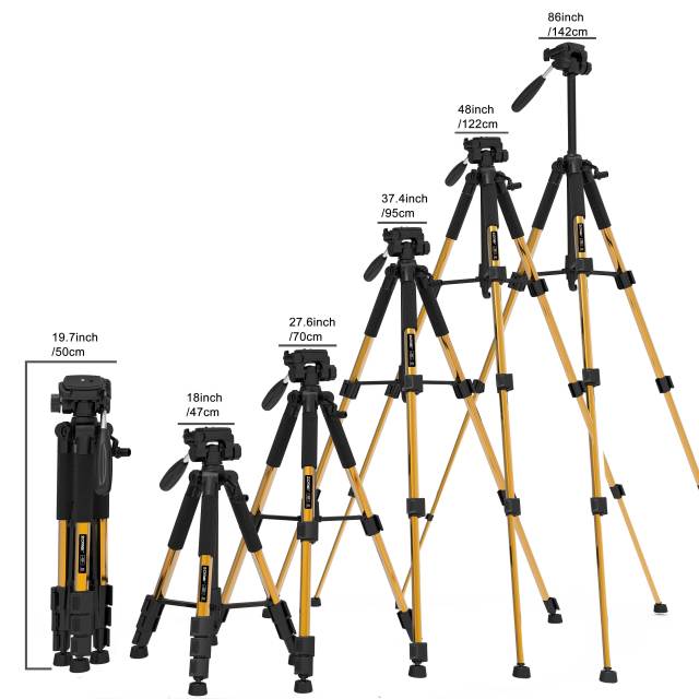 Q111 Compact Aluminum Tripod Kit YouTube Photography for Nikon Canon Dslr Camera for Macro Photography