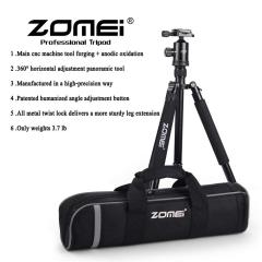 ZOMEi Z818 / Z888 Heavy Duty Camera Tripod 65 Inch for Professional Photographic Shooting for Landscape and Food Photography - Silver
