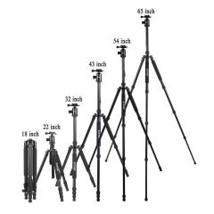 ZOMEi Z818 / Z888 Heavy Duty Camera Tripod 65 Inch for Professional Photographic Shooting for Landscape and Food Photography - Silver