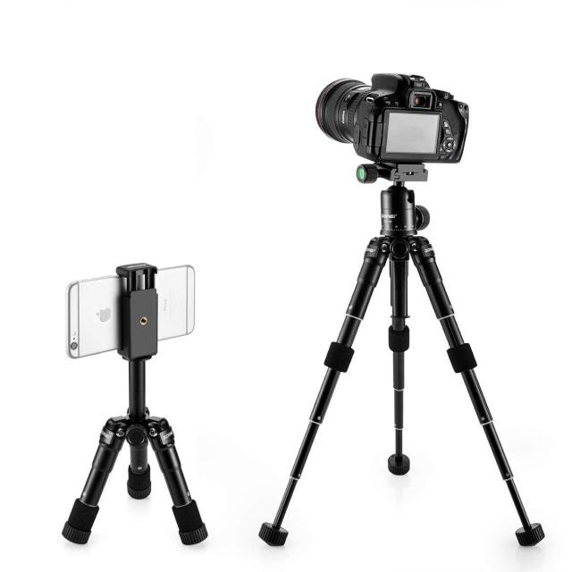 ZOMEi CK30 Small Tabletop Tripod with 360 Degree Panoramic Ball Head - Blue