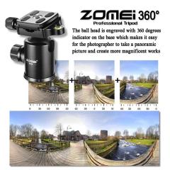 ZOMEi Z818 / Z888 Heavy Duty Camera Tripod 65 Inch for Professional Photographic Shooting for Landscape and Food Photography - Silver