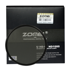 ZoMei Ultra Slim HD 18 Layer Super Multi-Coated S chott Glass PRO Density Neutral Gray ND1000 Lens Filter - 52-82mm