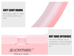 ZOMEI 10-in Dimmable Live Desktop LED Ring Light with Phone Holder and Ball Head