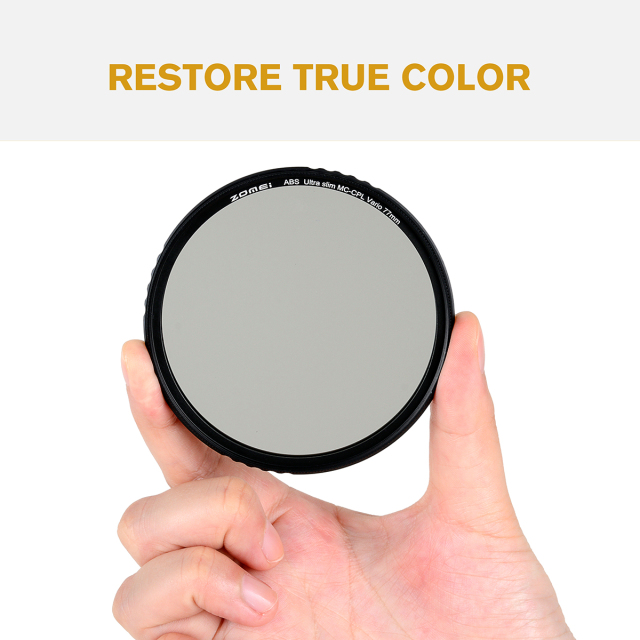 ZOMEI 49MM- 82MM ABS Optical Glass MC CPL Ultra Slim Multi-Coated Circular Polarizing HD Lens Filter Coating Polarize CPL Filter Accessories