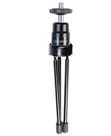 Lightweight Mini Tripod,Small Desk Tripod Stand with Ball Head &amp; 1/4” Mounting Screw for Cellphone/Webcam/Small Camera/Ring Light