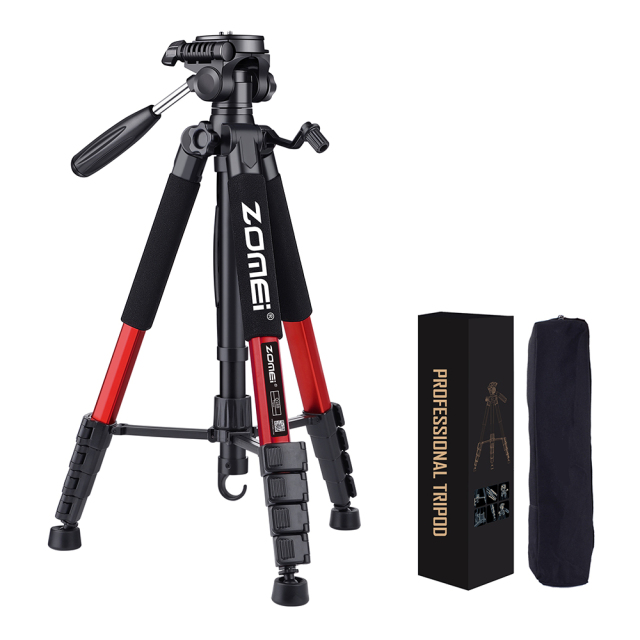 Q188 Compact Aluminum Tripod Kit YouTube Photography for Nikon Canon Dslr Camera for Macro Photography