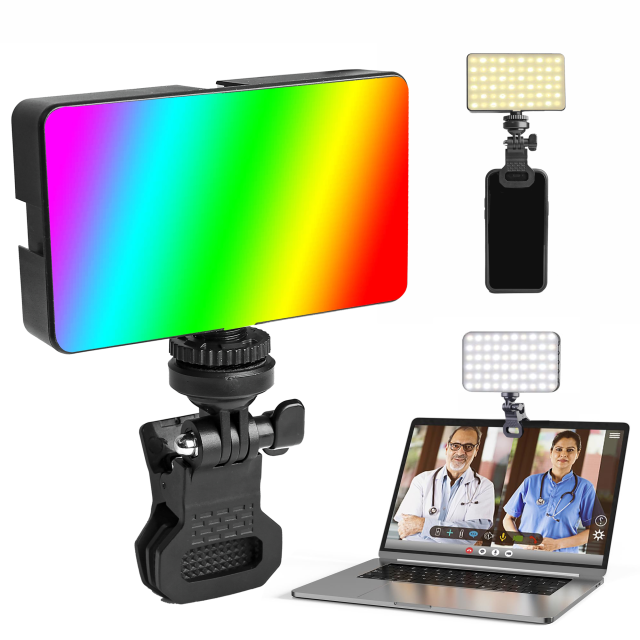 Selfie Light Phone Ring Light Dimmable LED Rechargeable Video Conference Lighting for Tiktok 3000-6500K