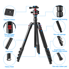 78inch Professional Camera Photography Tripod Ball Head Aluminum DSLR/SLR Tripod & Monopod with Carry Bag