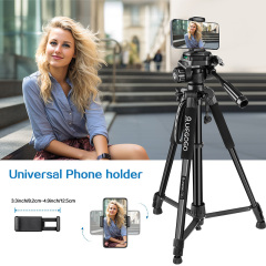 Tripod for Cell Phone Camera Phone Tripod with Remote and Phone Holder Portable Tripod for Video Recording