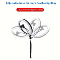 10in Ring Light Tripod Stand (63in) W/Phone Holder - 3 Color Modes, USB Powered, Adjustable for Live/Photography/Video Calls