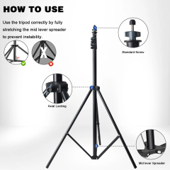 Pro Photo Studio Kit | 2.6x3m Adjustable Backdrop Stand System with 6 Clips, 2 Sandbags & Carry Case (No Curtain) | Perfect for Portrait/Video Shooting