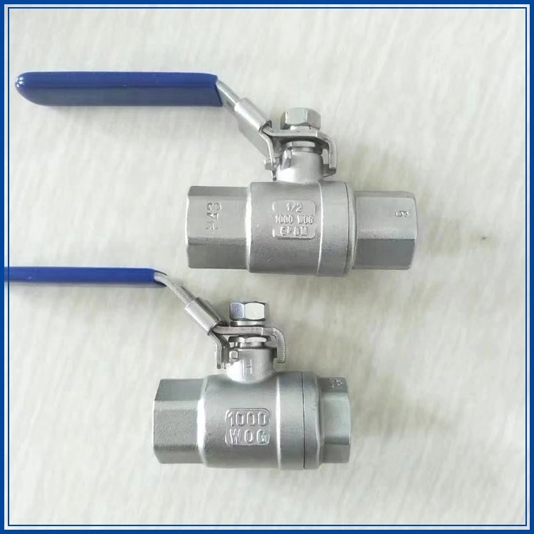 Stainless Steel 2 PC Ball Valve With Butterfly Handle Valves