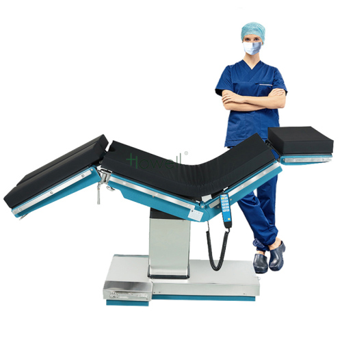 7 Funções Mesa de Cirurgia Elétrica Hidráulica Base em forma de T Mesa de Operação Universal HE-608-A