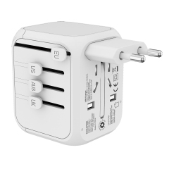 Lodalink Universal Travel Adapter All-in-one International Power Adapter with 5A type-C and 3*USB Ports