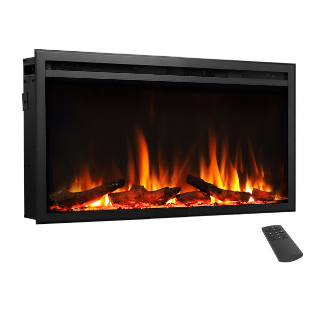 Castello Media Wall Inset Electric Fireplace