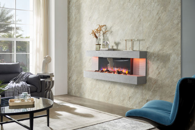 Kingston 50" Wall Mounted Fireplace