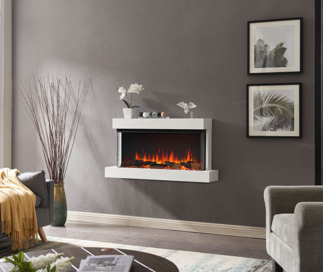 FLAMME Knighton Wall Mounted Fireplace