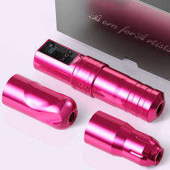 DKLAB DK-W1 Pro Wireless Tattoo Gun Rotary Pen Machine Equipped with Customized Japanese Motor,2400 mAh Battery,and 2 Pieces Spare Grips