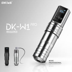 DKLAB DK-W1 Pro Wireless Tattoo Gun Rotary Pen Machine Equipped with Customized Japanese Motor,2400 mAh Battery,and 2 Pieces Spare Grips