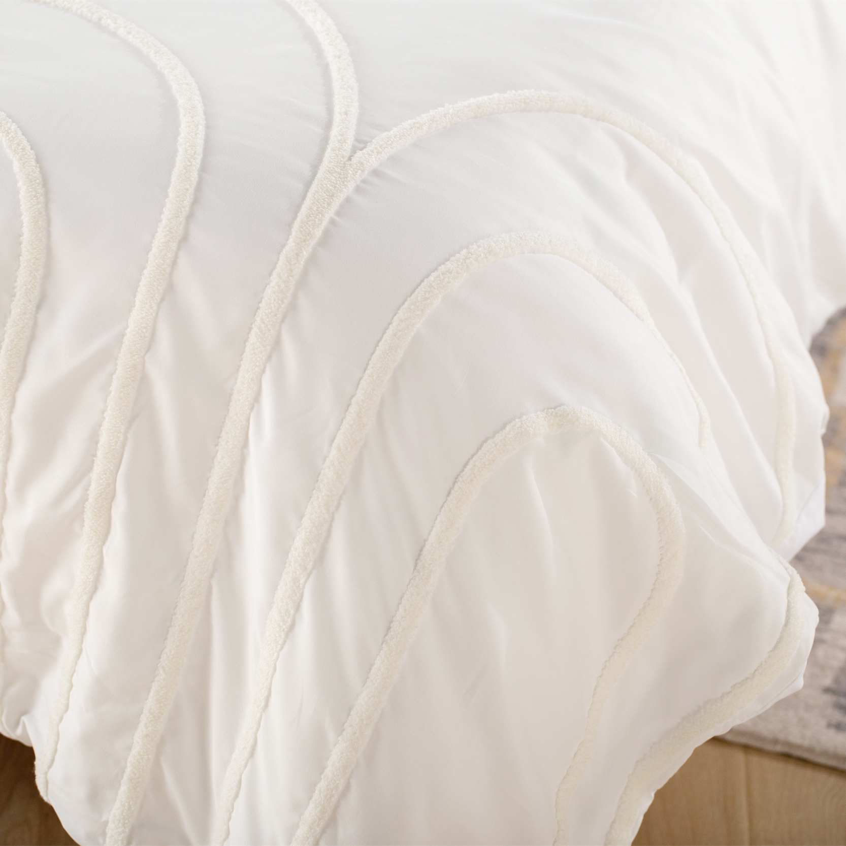Delight Home tufted embroidery duvet cover