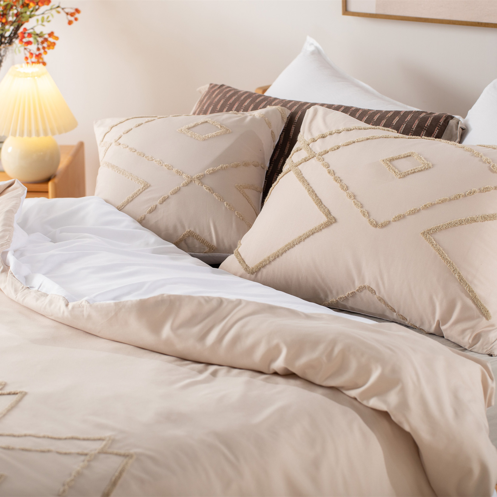 Delight Home Tufted embroidery duvet cover
