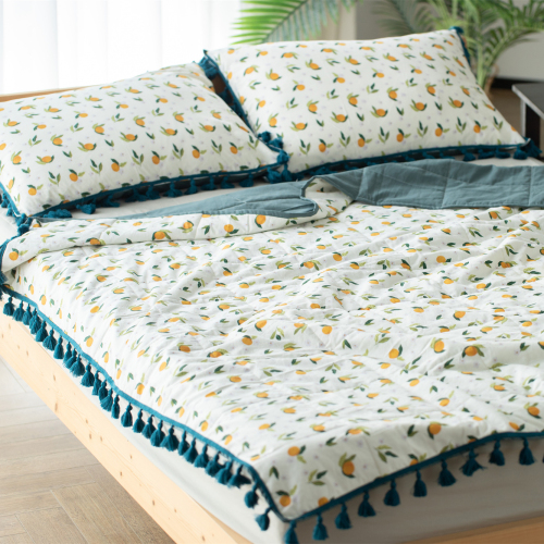 Delight Home cotton print quilt set