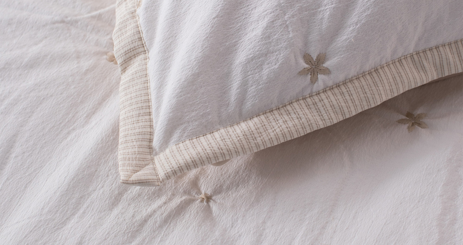 Kasentex cotton linen quilt full product view