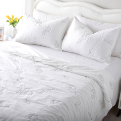 Premium Embroidered Washed Brushed Quilt