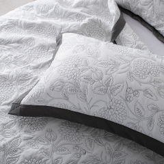 Premium Embroidered Washed Brushed Quilt