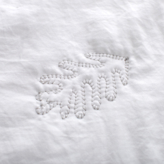 Premium Embroidered Washed Brushed Quilt